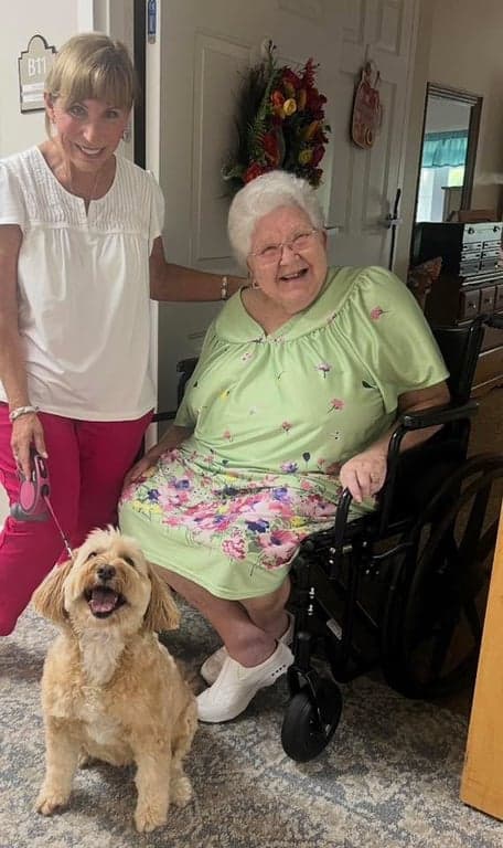 Addie is now an assisted living therapy Australian Labradoodle, from Tarheel Labradoodles of Troutman, North Carolina, a high-quality ALAA backed and ALAA-President ran Australian Labradoodle breeder.